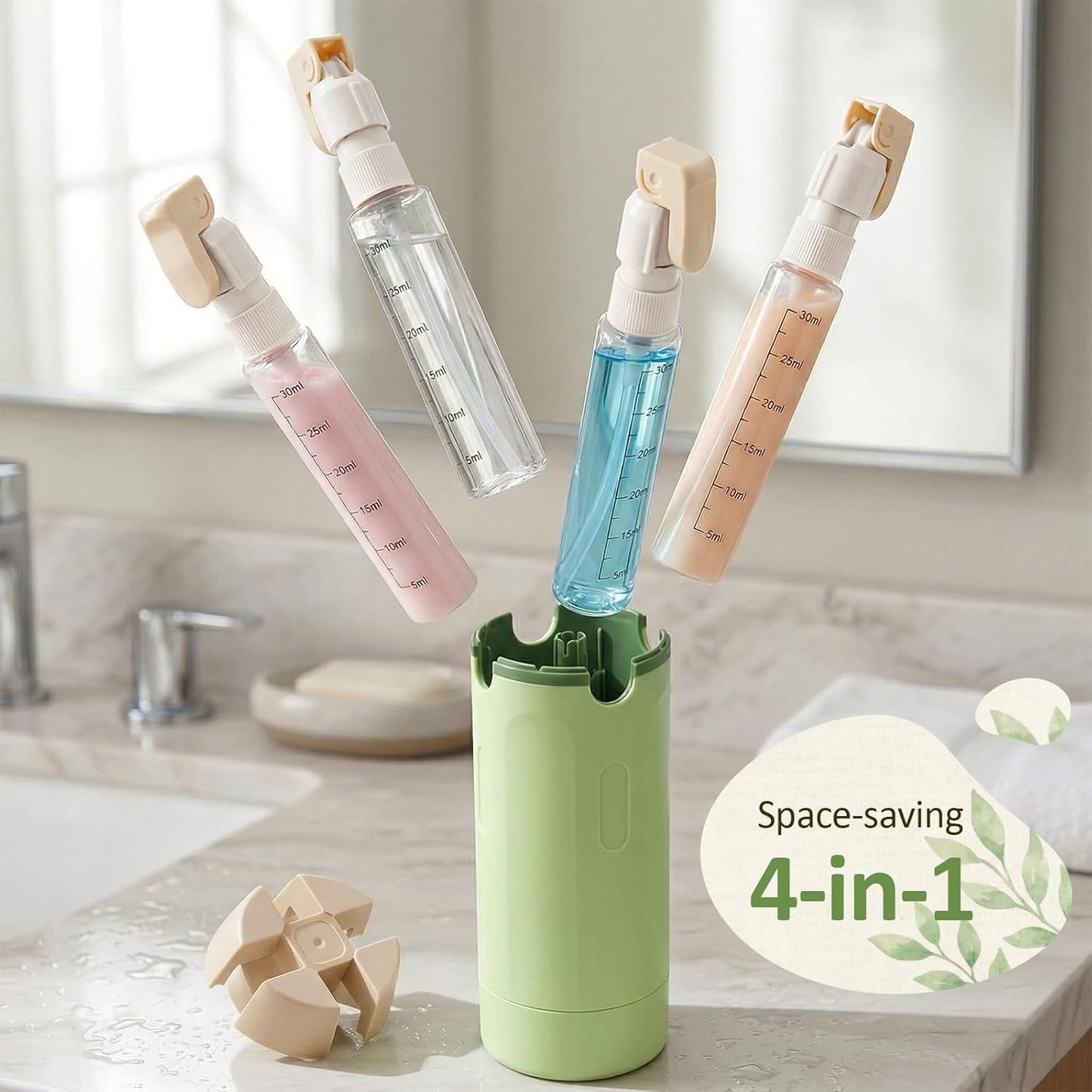 4-in-1 Travel Toiletry Dispenser