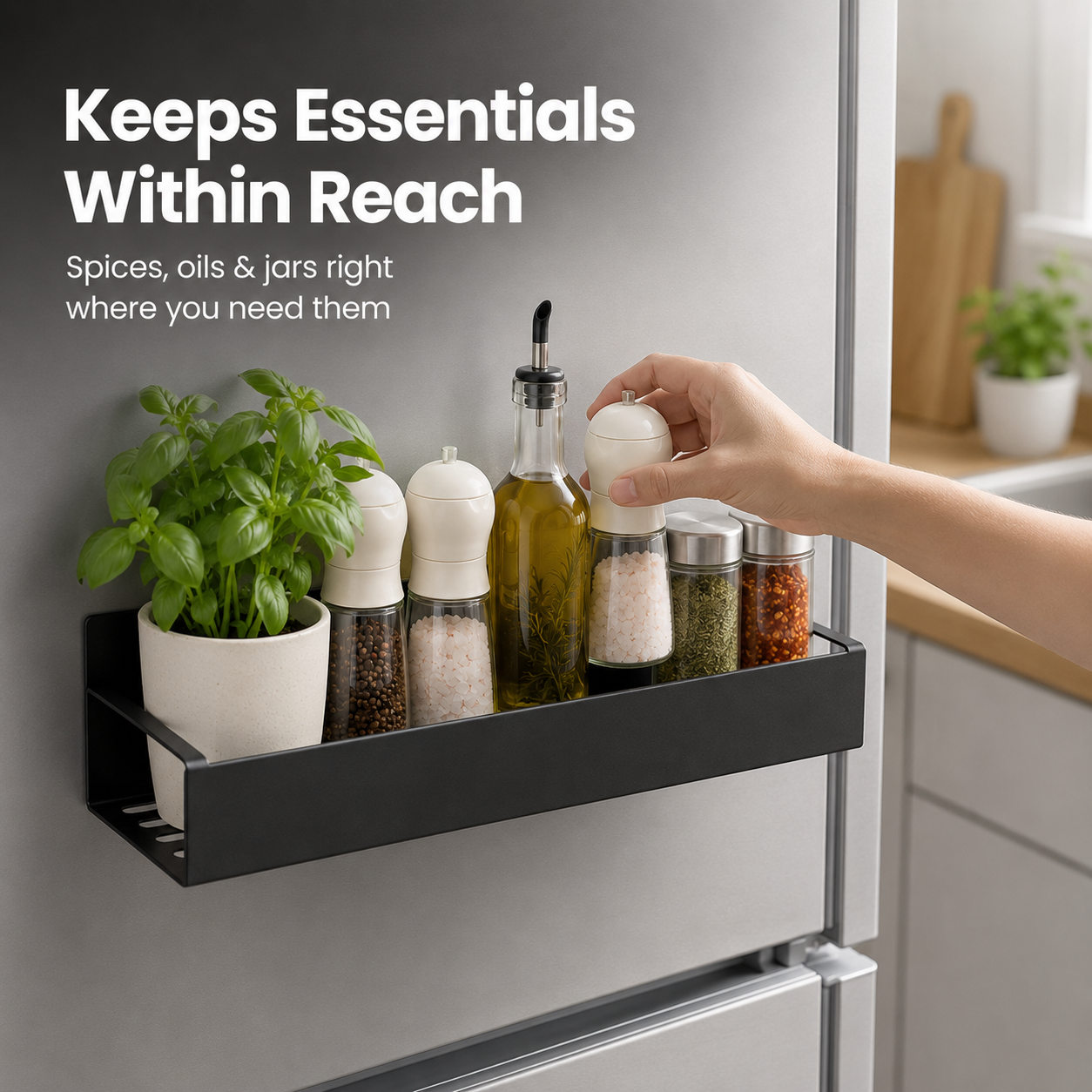 Magnetic Kitchen Shelf
