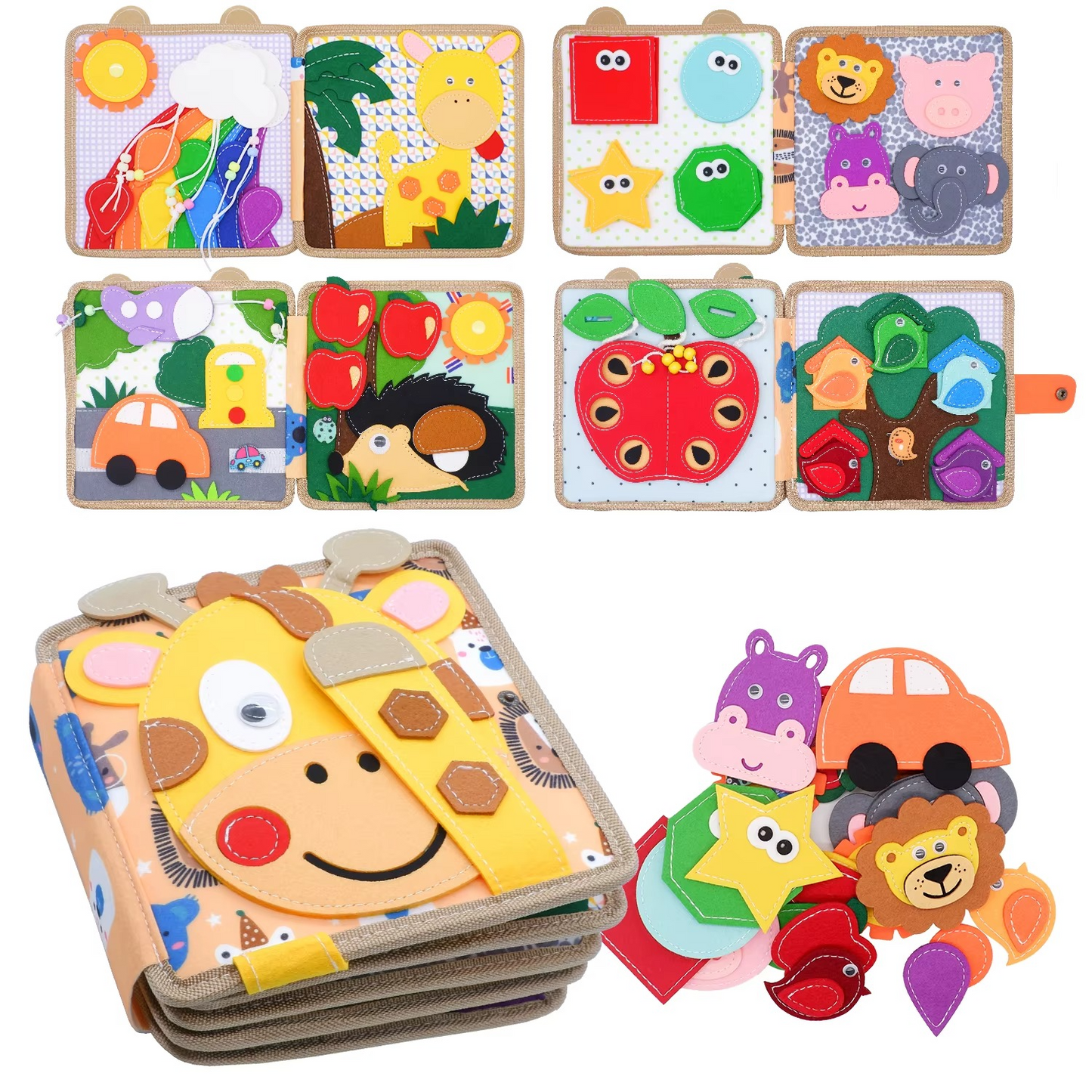Livre Sensoriel Montessori Safari